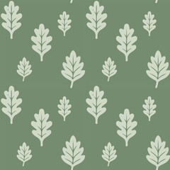 Fototapeta premium Leaf Pattern – Scattered Botanical Design
