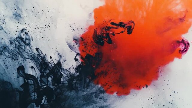 A detailed view of a red and black material, great for  chemical reactions or industrial processes