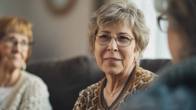 A close-up of two women sitting side by side, likely friends or colleagues
