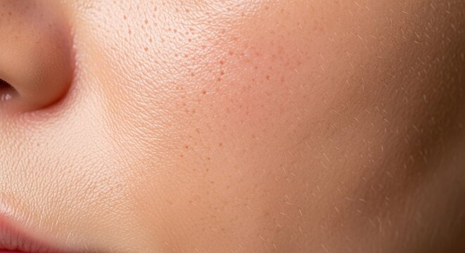 Closeup of human skin texture.