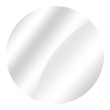 Shiny circle glass sheet on transparent backgrounds illustration png