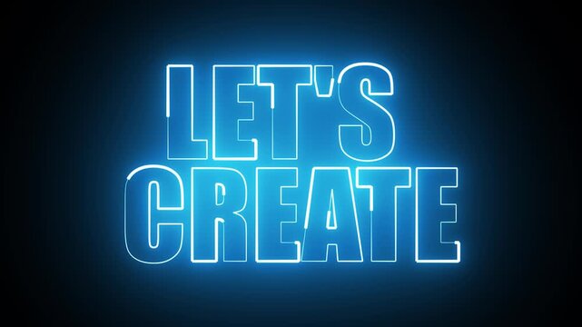 LET'S CREATE NEON TITLE ANIMATION 