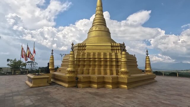 Golden Siam Stupa, Nelligala Temple Sri Lanka &ndash; Sacred Buddhist Architecture and Spiritual Landmark