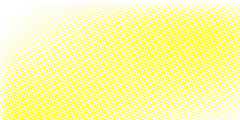 Fototapeta premium Creative abstract design with halftone texture and geometric dot arrangement in yellow tones.