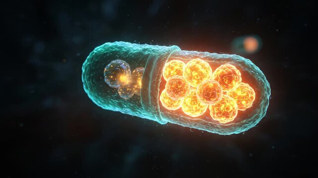 Visualizing the intricate cellular process of MITOPHAGY, showing mitochondrial degradation within a microscopic, dynamic environment
