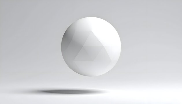 White Geometric Sphere