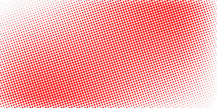 Abstract red halftone background with diagonal dot pattern, creating a bold and dynamic design.