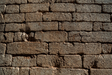 Naklejka premium pattern antique stone wall background detailed