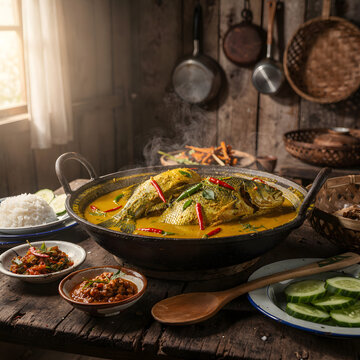 Tempoyak Ikan Patin Jambi Fermented Durian Fish Dish