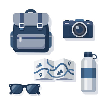 Travel Essentials Travel Gear With Backpack With Camera