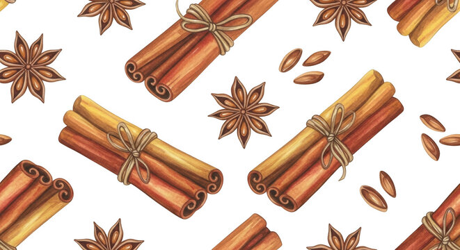 Spices illustration isolated on transparent background