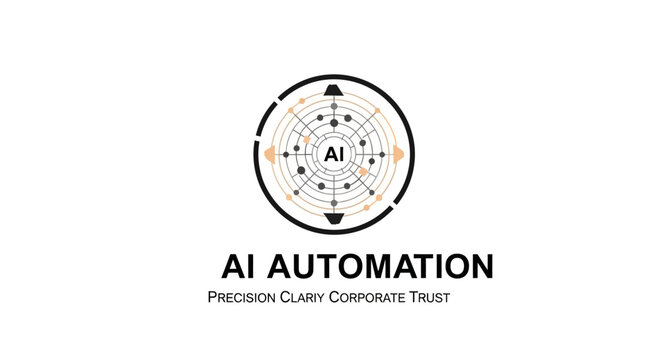 AI automation logo with circular design.