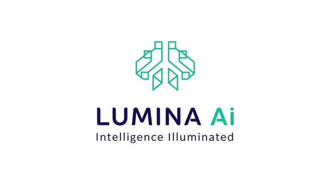 Lumina Ai logo with brain design.