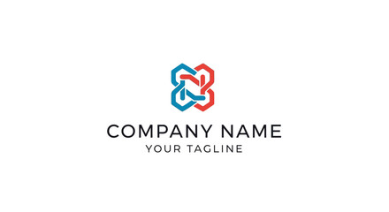 Fototapeta premium Company logo template with colorful design.