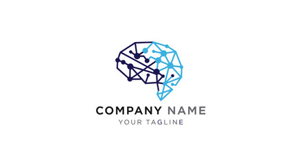 Fototapeta premium Company logo template with globe and tagline.