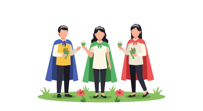 Group of Kids Wearing Superman Costumes and Capes Outdoor