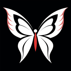 Obraz premium Butterfly wings forming a heart shape. 