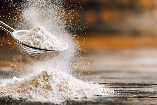 Whisking Flour into a Fine Powder