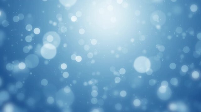 white blue bokeh light background loop