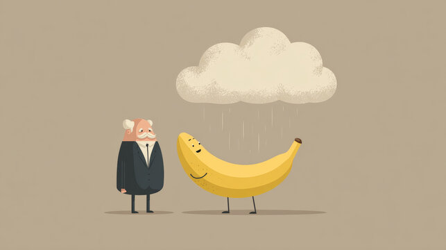 A banana becomes a lawyer, argues a case against gravity, and wins because the judge is a cloud. This makes no sense--but that exactly the point. 