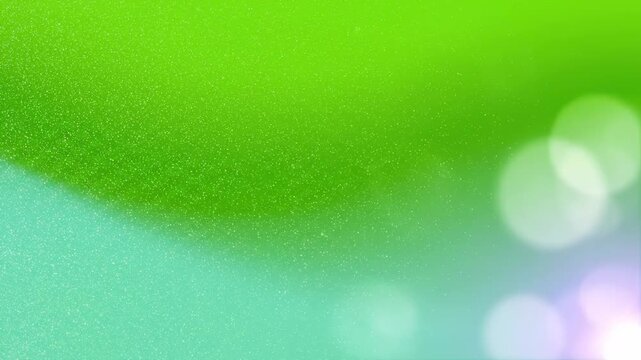 Vibrant Abstract Background featuring green and teal gradients with bokeh and shimmering particles, perfect for presentation backdrops and video overlays.