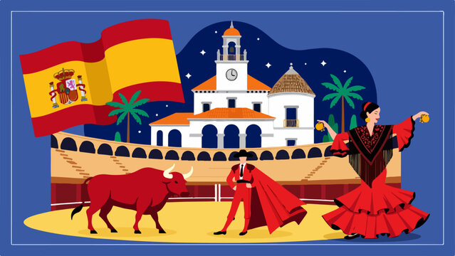 Spanish culture icon collection