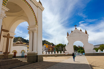 Obraz premium Basilica of Our Lady of Copacabana, Bolivia