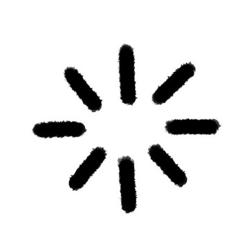 hand-drawn doodle pop explosion sticker isolated for video editing, social media content, planner and bullet journal