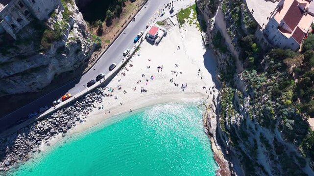 Tropea, Southern Italy, Calabria, drone footage 4K ProRes rec.709 D Log m