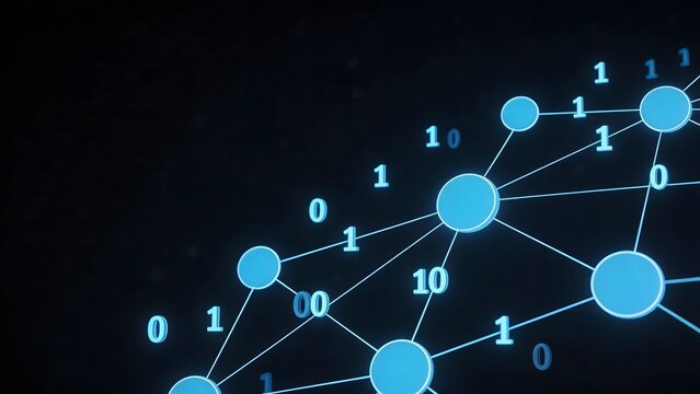 Digital network with binary numbers