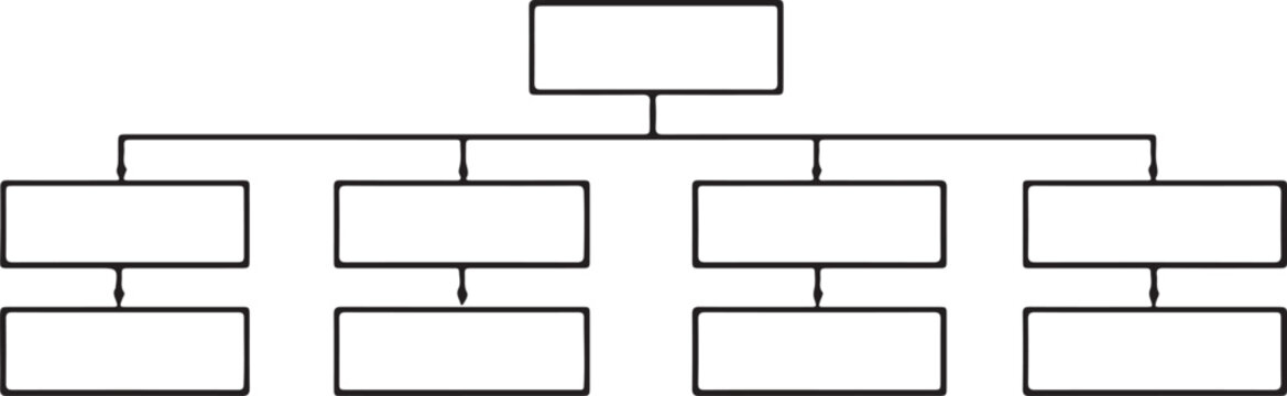 Flowchart template, organizational chart, vector diagram, business process, workflow illustration