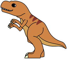 Cartoon dinosaur character illustration © Paijo