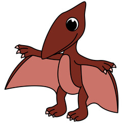 Cartoon dinosaur character illustration © Paijo