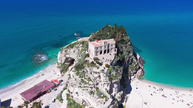 Tropea, Southern Italy, Calabria, drone footage 4K ProRes rec.709 D Log m