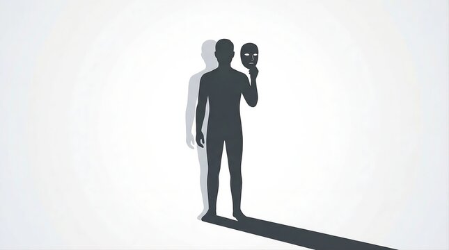 Mask Identity Dual Self Concept Hidden Personality Silhouette