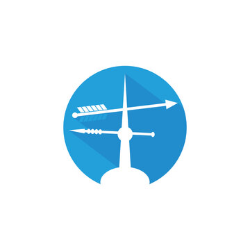 Weather Vane Arrow Direction Indicator.
