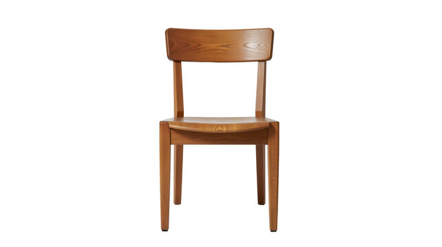 Retro Wooden Chair in Clean Studio Setting for Modern Product Display