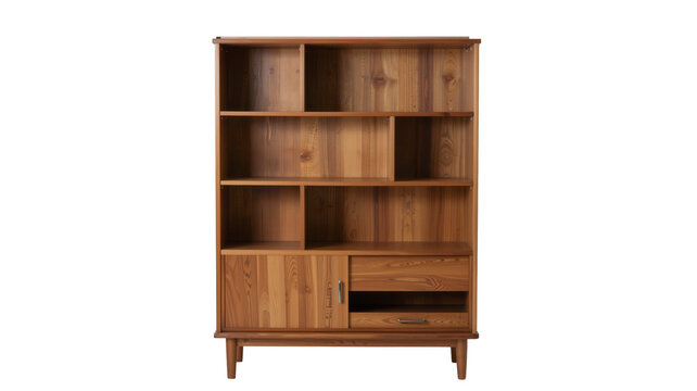 Retro Wooden Storage Shelf for Clean and Organized Studio Space