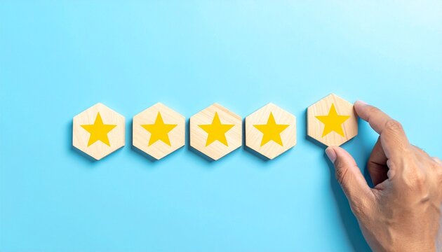 Five star rating system quality feedback evaluation review