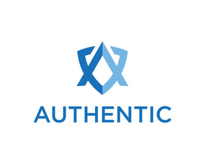 Fototapeta premium Authentic Shield Logo Design.