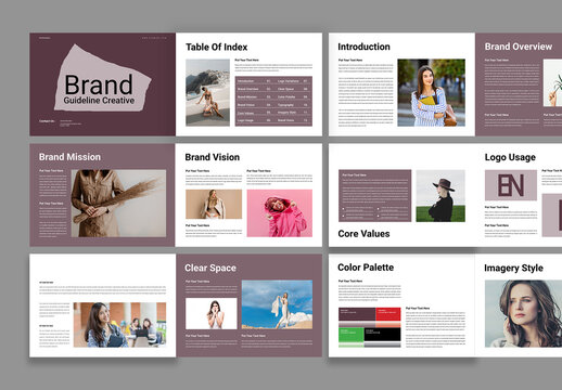 Brand Guidelines Template Design