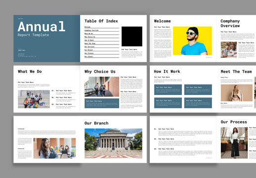 Annual Report Template Design