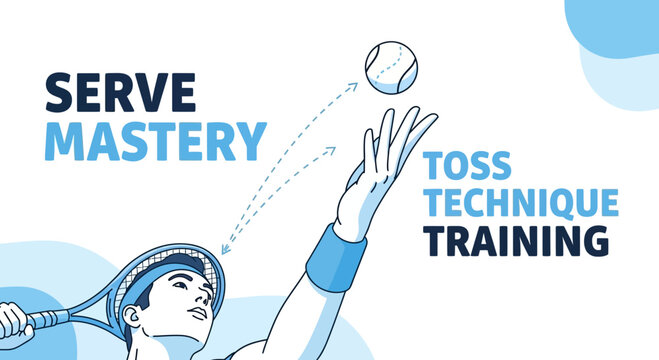 Tennis Serve Techniques: Mastering the Toss for Enhanced Tennis Skill and Precision