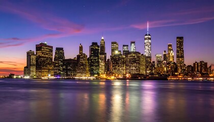 Fototapeta premium City skyline at dusk (3)