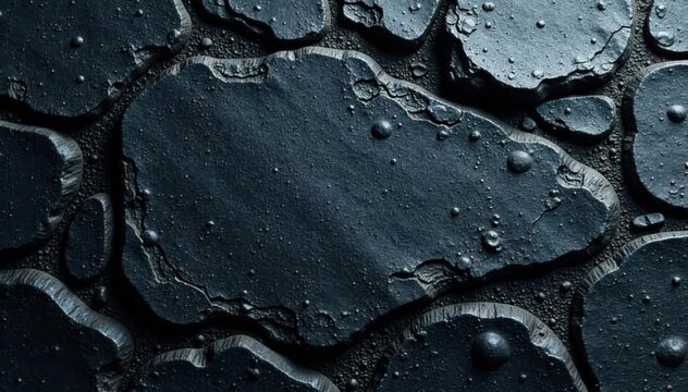 Smooth, dark basalt stone surface Subtle veining visible , high resolution, dark, smooth