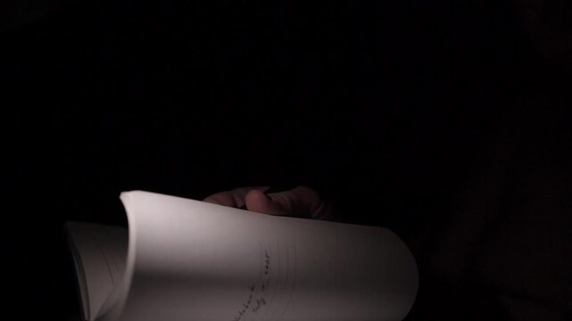 Man Journaling at Night for Self Help and Depression
