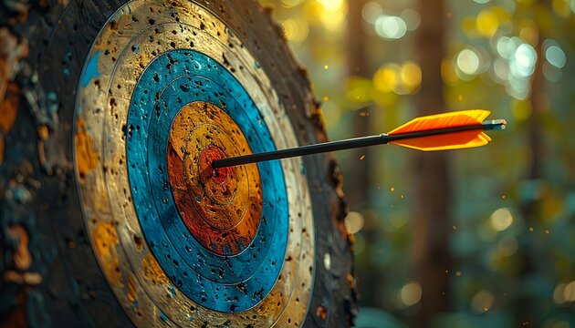 Arrow hits bullseye (2)