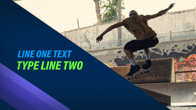Teens Neon Text Overlay