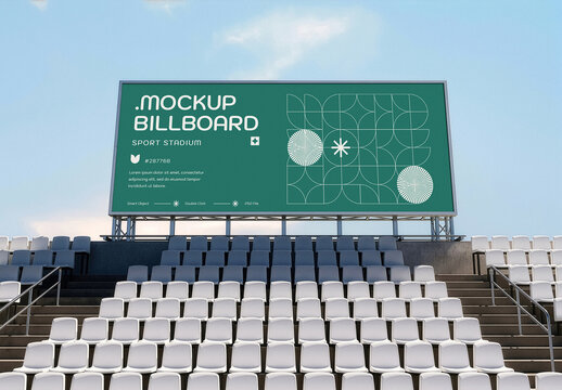 Sport Stadium Banner LED Display Mockup