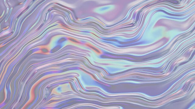 Liquid Metal Iridescent Ripple, Looped Background